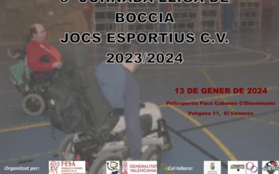 3ª JORNADA LLIGA DE BOCCIA C.V. – 42 JOCS ESPORTIUS C.V.